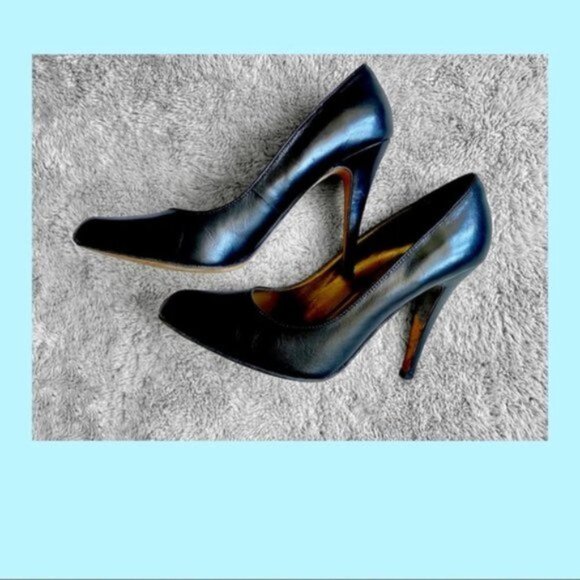 Aldo Genuine Leather Classic Black Stilettos- Euro38 = 7-7.5US fit - Picture 7 of 16